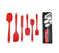 Spatule Grattoir En Silicone, Grattoir À Bol En Silicone | Ensemble D'ustensiles De Cuisine En Silicone De 6 | Grattoir De Cuisson Flexible Resistant À La Chaleur, Pour La Cuisson, Le Mélange, La Cuis