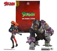 Spawn Gold Label Action Figure 2 Pack She Spawn & Megafigure Cygor
