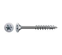 SPAX T-Star Plus 0191010450355 Universal Screw, 4.5 x 35 mm, Pack of 500, Countersunk Head, Partially Threaded, 4CUT, Wirox A3J, Blank Galvanised,