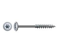 Spax Wood Work Screw, 6.0 x 100 mm, Pack of 100, T-Star Plus, Round Head Screw, Partial Thread, 4Cut, Wirox, A3J, 251010601005