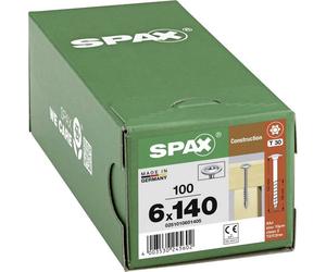SPAX 0251010601405 Wood screw T-Star Plus Steel WIROX 6x140mm 100pcs