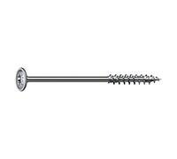SPAX 251010802405 Wood Screw, 8.0 x 240 mm, 50 Spax Wood Screws 8.0 x 240 mm, T2/C2NW, 4CUT, WIROX A9J, 0251010802405