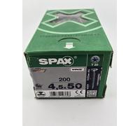 SPAX 4.5 x 50mm Wood Screws WIROX T20 Torx - Box of 200 - Made in Germany