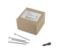Spax 4.5 x 70 Countersunk Screws Full Thread TX20 4CUT with Serrated Edge, T-Star Plus & Spax Bit T-Star plus T20, Wirox - 51 Pieces