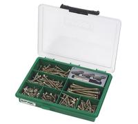Spax Assorted Pozi Drive, Flat Head, Countersunk Screws (Pack Of 199)