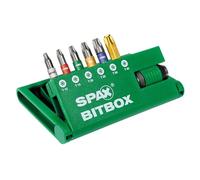 SPAX BITbox T-Star Plus, Quick-Change bit Holder, 6 bits: T10, T15, T20, T25, T30, T40 in 25 mm - 400007899019