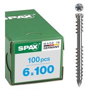 SPAX Deck Screw Made of Stainless Steel A4, T-Star Plus, Cylinder Head, Fixing Thread, Cut tip, 538000601003