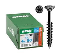 SPAX Facade Screw, 4.5 x 50 mm, Pack of 200, Partially Threaded, Raised Countersunk Head, T-Star Plus T20, Cut Tip, Rustproof Stainless Steel A2 BLAX - 25170404505021