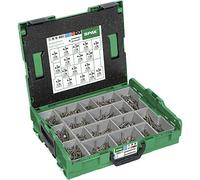 SPAX L-BOXX 5000009165019 Mounting Case Large Stainless Steel A2 T-Star Plus Countersunk Head 17 Dimensions 1070 Pieces Includes SPAX BITs