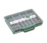 Spax Large Assortment Case, Screw Set with 14 Dimensions, 384 Screws + 3 Bits, Countersunk Head, T-Star Plus, Wirox - 4000001991169