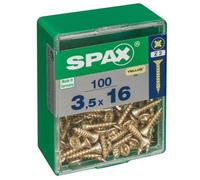 Spax 'Pozi' Universal Screws 16 x 3.5 mm Yellow Steel