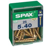 Spax Pz Countersunk Yellox Screws - 5x40mm Pack Of 25