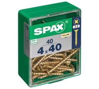Spax PZ Countersunk Zinc Yellow Screws - 4 x 40mm Pack of 40
