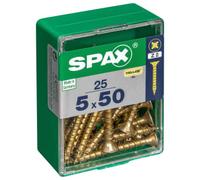 Spax PZ Countersunk Zinc Yellow Screws - 5 x 50mm Pack of 25
