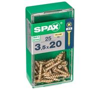 Spax Pz Flat Countersunk Steel Screw (Dia)3.5mm (L)20mm, Pack Of 25