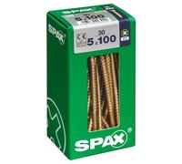 Spax Pz Flat Countersunk Steel Screw (Dia)5mm (L)100mm, Pack Of 30