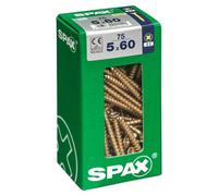 Spax Pz Flat Countersunk Steel Screw (Dia)5mm (L)60mm, Pack Of 75