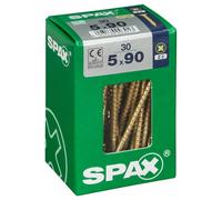 Spax Pz Flat Countersunk Steel Screw (Dia)5mm (L)90mm, Pack Of 30