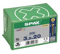 Spax PZ2 Universal Screws 3.5 x 20mm Yellox Coated - Pack of 200
