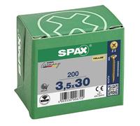 Spax PZ2 Universal Screws 3.5 x 30mm Yellox Coated - Pack of 200