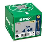 Spax PZ2 Universal Screws 4.0 x 45mm Yellox Coated - Pack of 200