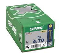 Spax PZ2 Universal Screws 4.0 x 70mm Yellox Coated - Pack of 100