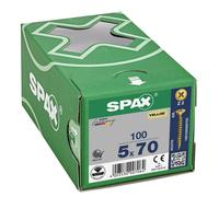Spax PZ2 Universal Screws 5.0 x 70mm Yellox Coated - Pack of 100