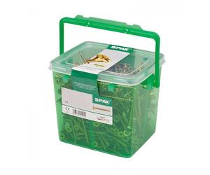 Spax S Self Countersinking Pozi Wood Screws Handy Tub 5mm 80mm Pack of 200