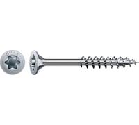 Spax Screw, Countersunk Head Screw Torx or etoile-acier ZINGUE White, 0/1050/001/ 5,0/ 100/ /01