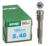 SPAX Spax 557000500483 Profile Drilling Screw 5.0 x 48 TX25 Stainless Steel A2 Pack of 100