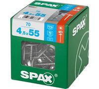 Spax Stainless Steel Raised Countersunk Roof Sheet Sealing Screws 4.5mm 55mm Pack of 70