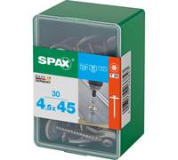 Spax Stainless Steel Raised Countersunk Roof Sheet Sealing Screws 4.5mm 45mm Pack of 30