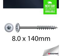 SPAX T-Star Plus Washer-Head Wirox Coated 8.0 x 140mm - T40 16 SCREWS