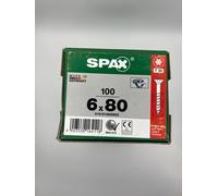 SPAX T Star Screws 6mm x 80mm Box Of 100 T30 Torx Countersunk Wirox Woodscrews