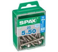Spax Tx Countersunk Stainless Steel Screws - 5 X 50mm Pack Of 25
