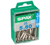 Spax TX Countersunk Stainless Steel Screws - 5 x 60mm Pack of 25