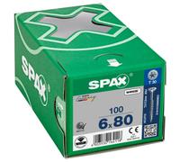 Spax Tx Countersunk Wirox Screws - 6x80mm Pack Of 100