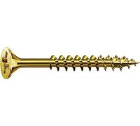 SPAX - Universal bolts, Countersunk head, Phillips/pozidriv Z, 4CUT, Part thread, Yellow zinc plated passivated A2L - 0291020350305 - Galvanised Yellow, 0.20"x4.72"
