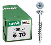 Spax - Universal Screw 3/Blank Galvanised Partially Threaded, Countersunk T-Star Plus 4Cut, A2J - 0191010350303, 191010600703