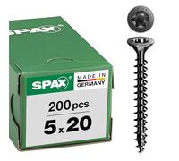 SPAX Universal screw, 5 x 20, full thread, flat countersunk head, T-STAR plus T20, 4-CUT, BLAX, 200 pcs. - 1191040500203
