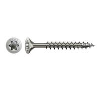 Spax 4CUT 1197000350163 Universal Screw, Countersunk T-Star Plus Fully Threaded, Stainless Steel Rust-Free A2, 1.4567, 1197000500703
