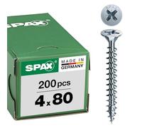 Spax - Universal Screw Countersunk Head Phillips Z 4Cut Full Thread Galvanised Blank A2J - 1081010350123, 0/1034/001/4,0/80/ /01