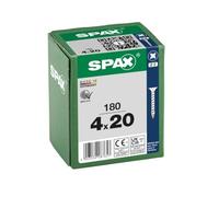 SPAX Universal Screws 4 x 45 mm, Pack of 360 - Countersunk Screws with WIROX Coating, Fully Thread, Phillips Z2, 4CUT Tip - Wood Screws 8000000287619