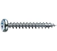 SPAX Universalschraube, 4,0 x 30 mm, 200 Pieces, T-STAR plus, half round head, full thread, 4CUT, WIROX A3J, bright galvanized, 0201010400303