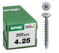 SPAX Wirox Rear Wall Screw without Lens 4.0 x 25 Torx 20 Silver Pack of 300