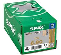 Spax Wirox T Star Plus Flat Frame Adjusting Wood Screws 6mm 90mm Pack of 100