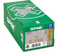 Spax Wirox T Star Plus Flat Frame Adjusting Wood Screws 6mm 160mm Pack of 100