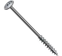 Spax Wood Work Screw, 6.0 x 100 mm, Pack of 100, T-Star Plus, Round Head Screw, Partial Thread, 4Cut, Wirox, A3J, 251010601005