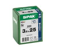 SPAX Wirox Z2 Csk Pozi Screws PZ2 3.5 x 25mm Qty 1000 Pcs ZINC
