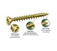 Spax Pozi Countersunk Wood Screw Zinc - Yellow 4MM X 30MM (Box-200)